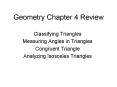 Geometry Chapter 4 Review