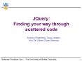 JQuery: Finding your way through scattered code