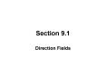 Direction Fields