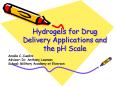 Hydrogels for Drug Delivery Applications and the pH Scale