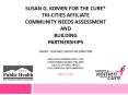 Susan G' Komen for the Cure TriCities affiliate Community Needs assessment and Building partnerships