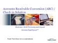 Electronic Check Processing and Deposit