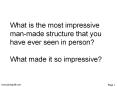 What is the most impressive manmade structure that you have ever seen in person