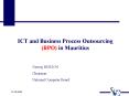 ICT and Business Process Outsourcing BPO in Mauritius