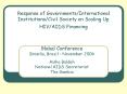 Response of GovernmentsInternational InstitutionsCivil Society on Scaling Up HIVAIDS Financing