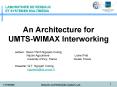 An Architecture for UMTSWIMAX Interworking