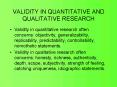 VALIDITY IN QUANTITATIVE AND QUALITATIVE RESEARCH
