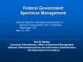 Federal Government Spectrum Management