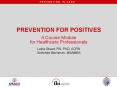Prevention for Positives: A Course Module for Healthcare Professionals