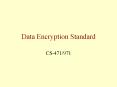 Data Encryption Standard