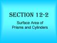 Surface Area of Prisms and Cylinders