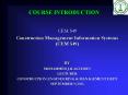 COURSE INTRODUCTION