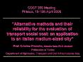 Alternative methods and their reliability for the evaluation of transport social cost: an applicatio