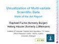 Visualization of Multivariate Scientific Data State of the Art Report