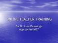ONLINE TEACHER TRAINING