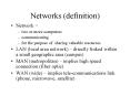 Networks definition