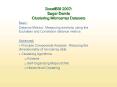 SocalBSI 2007: Sagar Damle Clustering Microarray Datasets
