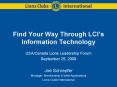 Find Your Way Through LCIs Information Technology