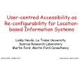 Usercentred Accessibility as Reconfigurability for Locationbased Information Systems