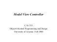 Model View Controller