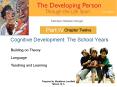 Cognitive Development: The School Years
