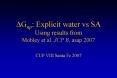 DGnp: Explicit water vs SA Using results from Mobley et al' JCP B, asap 2007