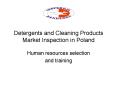 Detergents and Cleaning Products Market Inspection in Poland
