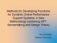 Methods for Developing Functions for Dynamic Online Performance Support Systems: A New Methodology c