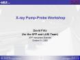 Xray PumpProbe Workshop