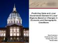 Predicting State and Local Government Demand in Local Regions Based on Changes in Economic and Demog