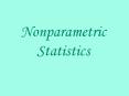 Nonparametric Statistics