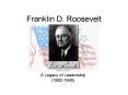 Franklin D' Roosevelt