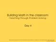 Presentation is prepared for The Park City Mathematics Institute, Secondary School Teachers Program,