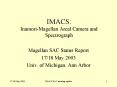 IMACS: InamoriMagellan Areal Camera and Spectrograph