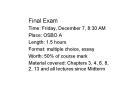 Final Exam