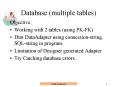 Database multiple tables