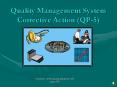 Quality Management System Corrective Action QP5