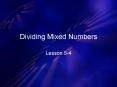 Dividing Mixed Numbers