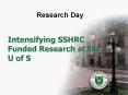 Intensifying SSHRC Funded Research at the U of S