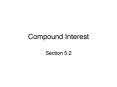 Compound Interest