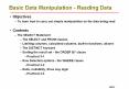 Basic Data Manipulation Reading Data