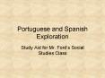 Portuguese and Spanish Exploration
