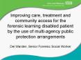 Improving care, treatment and community access for the forensic learning disabled patient by the use