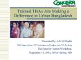 Trained TBAs Are Making a Difference in Urban Bangladesh