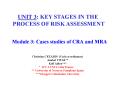 Module 3: Cases studies of CRA and MRA