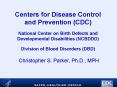 Centers for Disease Control and Prevention CDC National Center on Birth Defects and Developmental Di