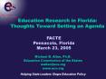 Education Research in Florida: Thoughts Toward Setting an Agenda