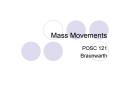Mass Movements