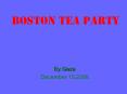 Boston Tea Party