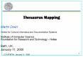 Thesaurus Mapping